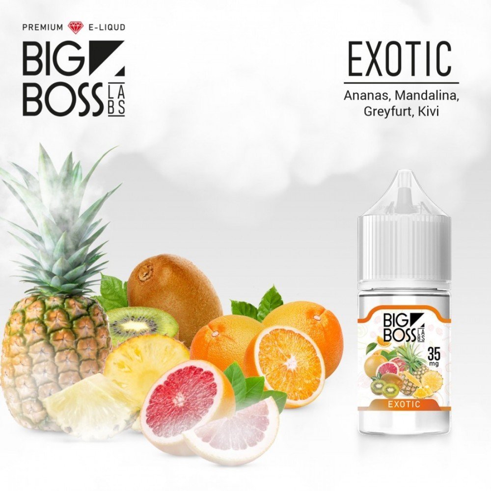 Big Boss Exotic 30ml Premium E-likit: Zengin Tadlar ve Yoğun Buhar Deneyimi