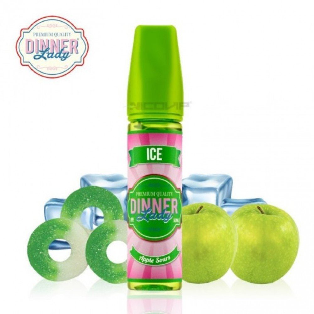 Dinner Lady Apple Sours Ice ile Premium Salt Nikotin Keyfini Yaşayın