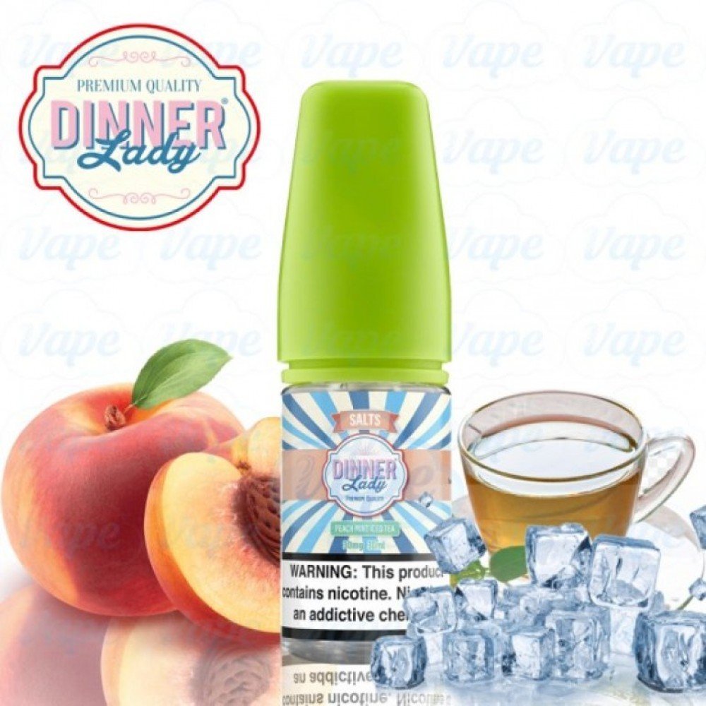 En İyi Salt Likit Markaları - Dinner Lady Peach Mint Iced İncelemesi